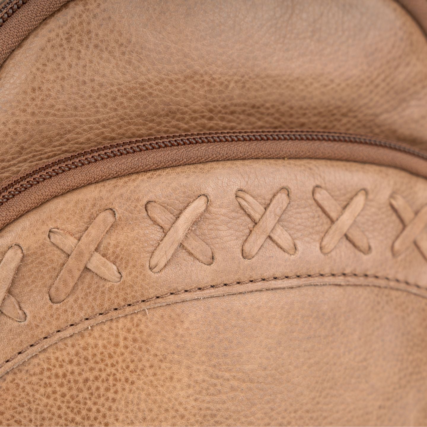 Concealed Carry Unisex Taylor Sling Leather Backpack by Lady Conceal