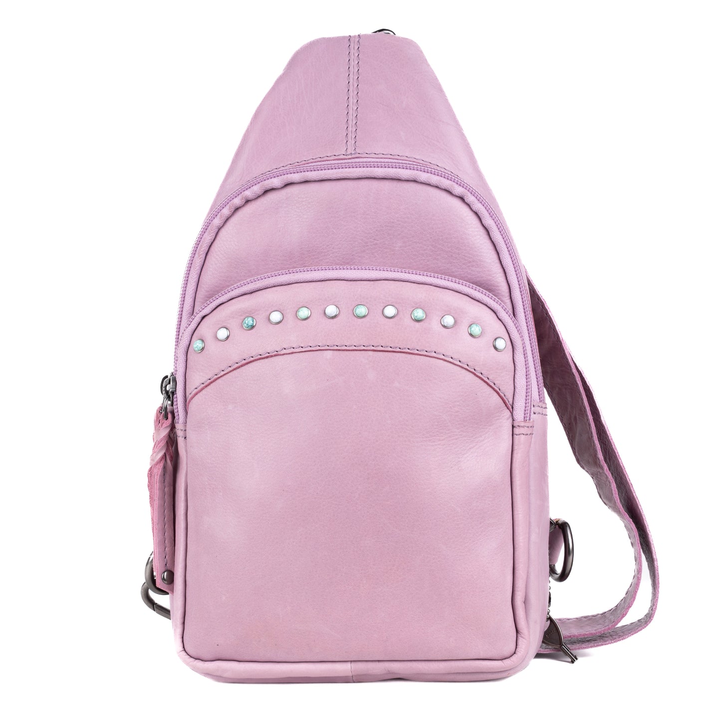 Concealed Carry Haven Sling Leather Backpack by Lady Conceal