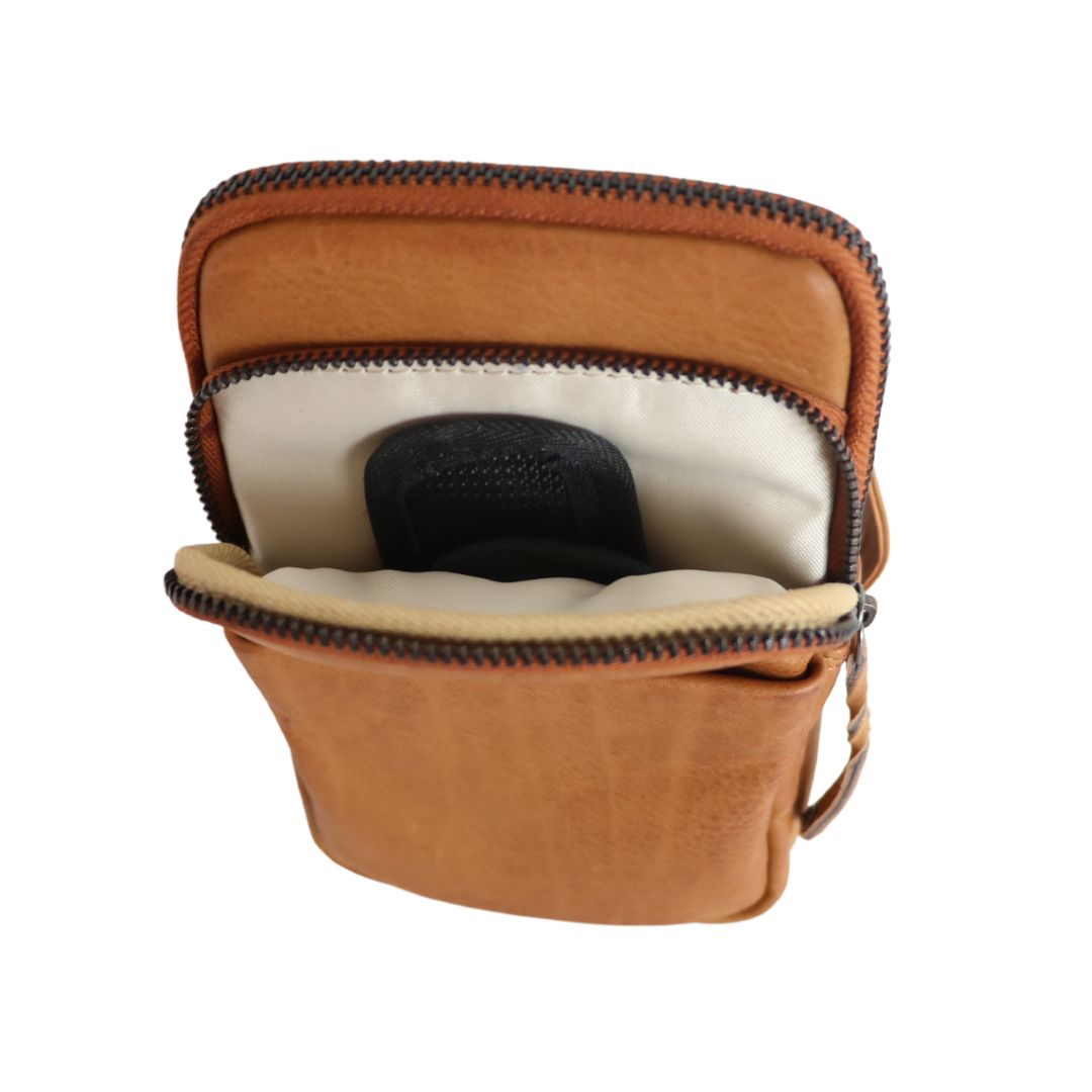 Shay Leather RFID Crossbody by Lady Conceal for Tasers and Pepper Spray