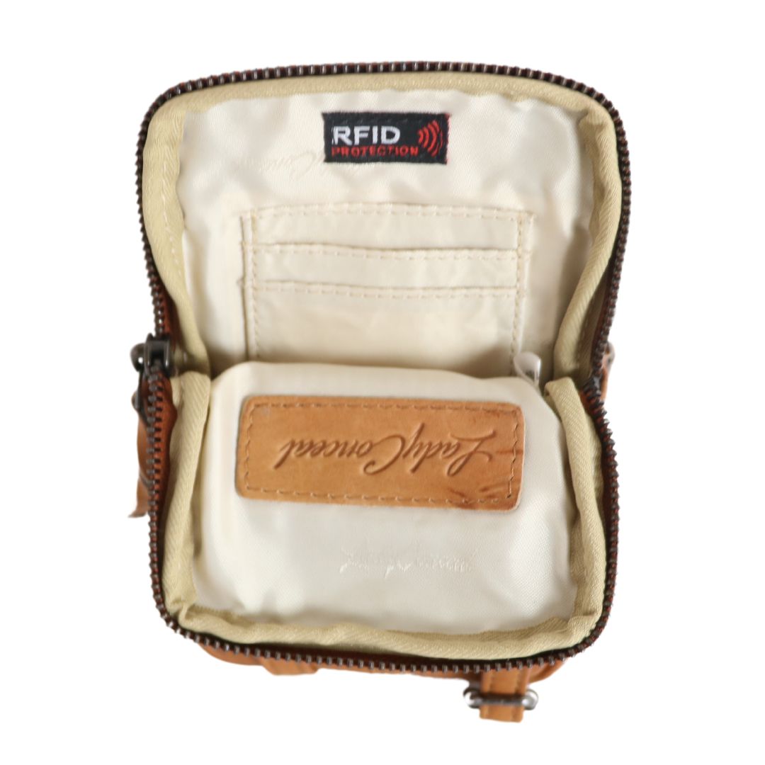 Shay Leather RFID Crossbody by Lady Conceal for Tasers and Pepper Spray
