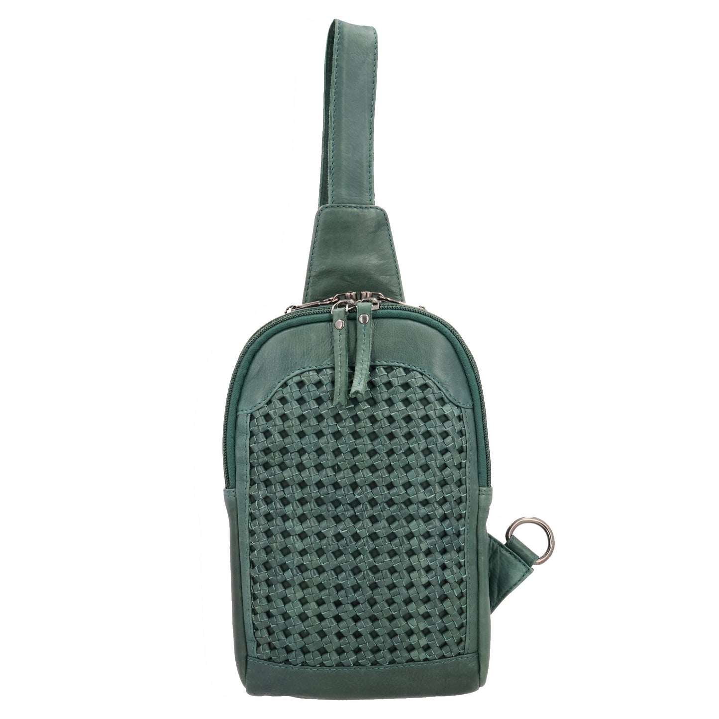 Concealed Carry Bristol Sling Leather Backpack by Lady Conceal