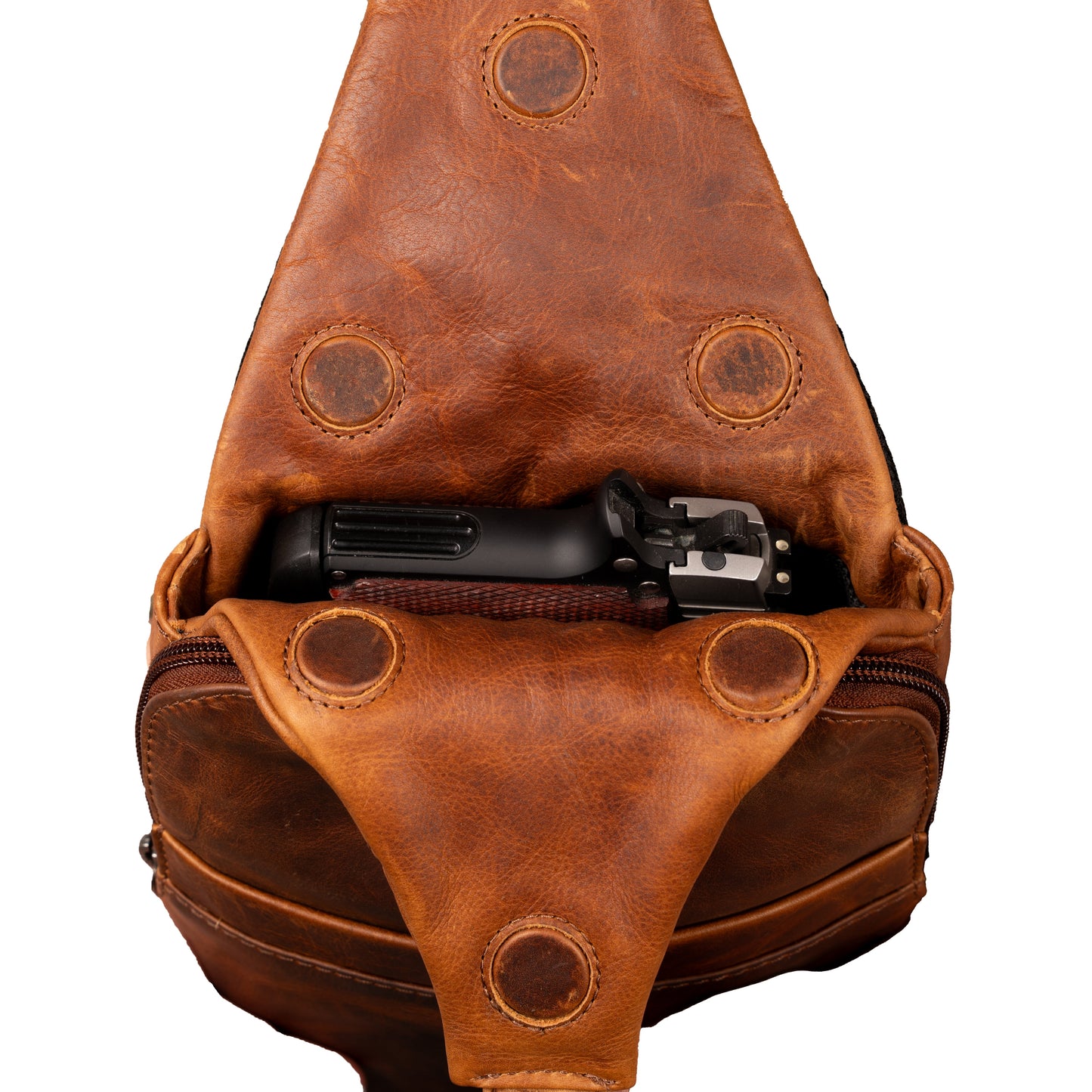 Concealed Carry Unisex Dakota Leather Sling by Lady Conceal