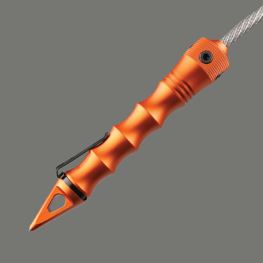 Stinger Whip Car Emergency Tool with Window Breaker (Orange)