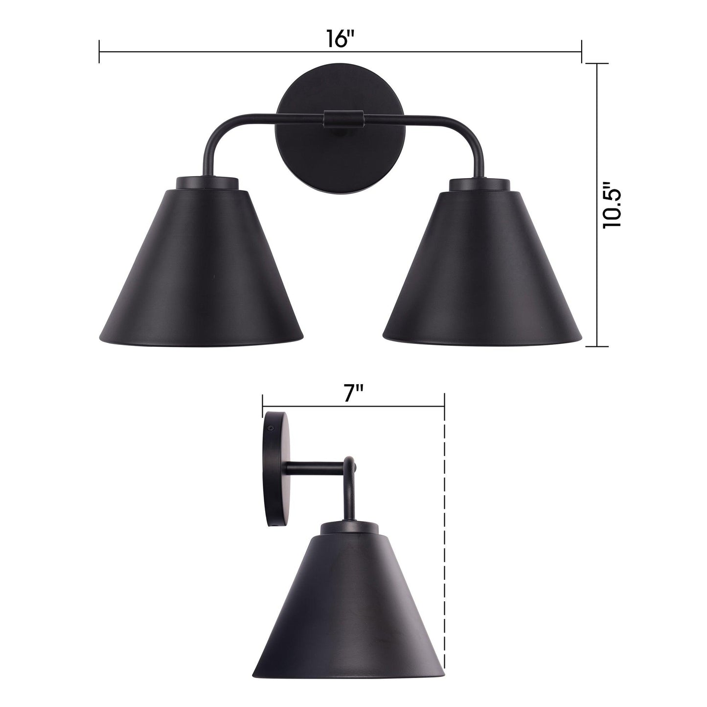 Loft Lantern Modern 2-Light Vanity Light