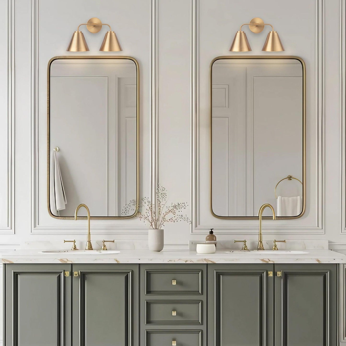 Loft Lantern Modern 2-Light Vanity Light