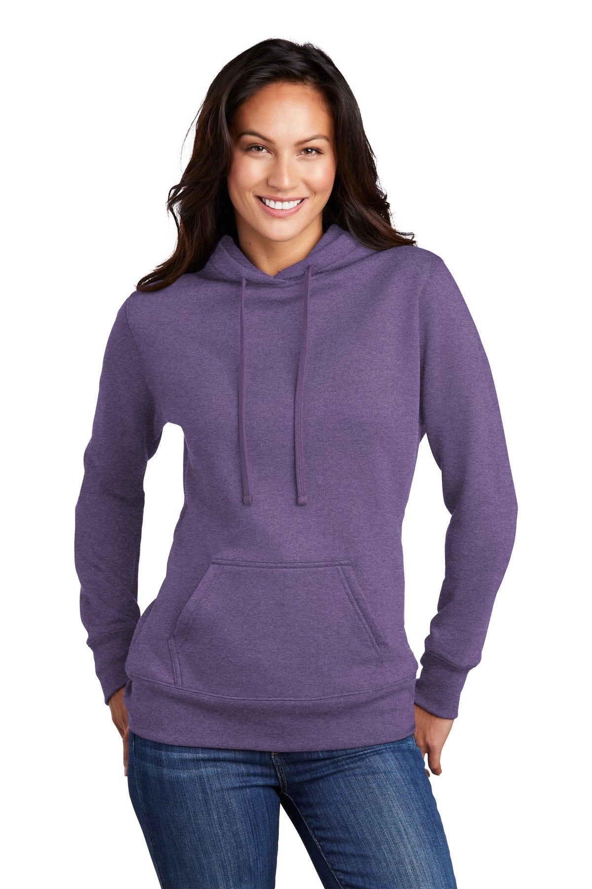Custom Embroidered - Port & Company ® Women's Core Fleece Pullover Hooded Sweatshirt LPC78H