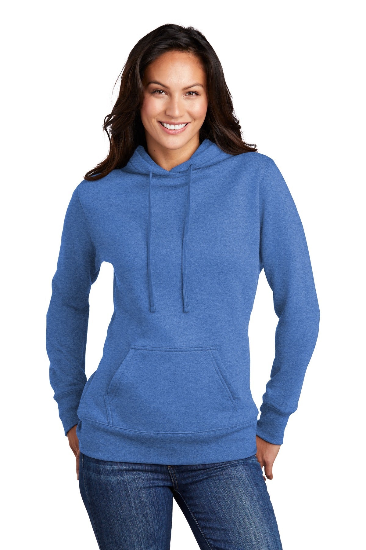 Custom Embroidered - Port & Company ® Women's Core Fleece Pullover Hooded Sweatshirt LPC78H