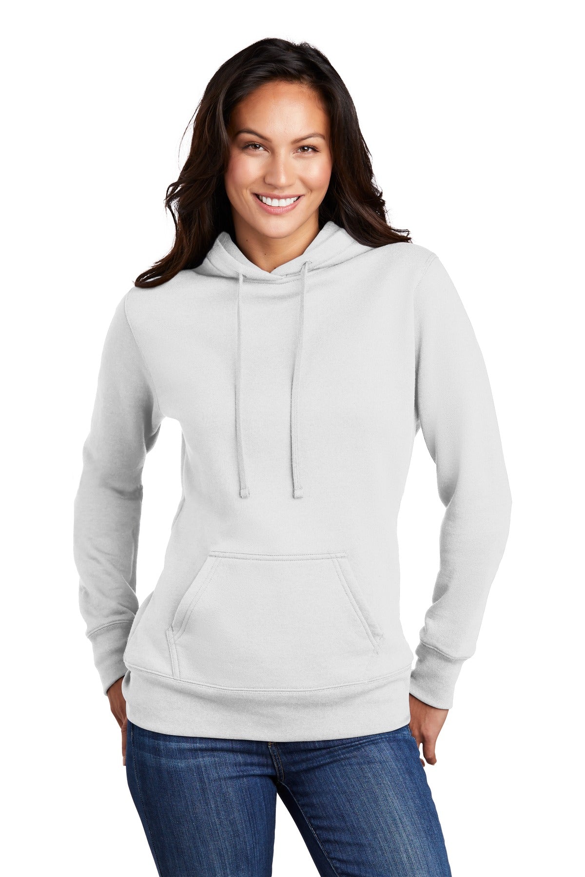 Custom Embroidered - Port & Company ® Women's Core Fleece Pullover Hooded Sweatshirt LPC78H