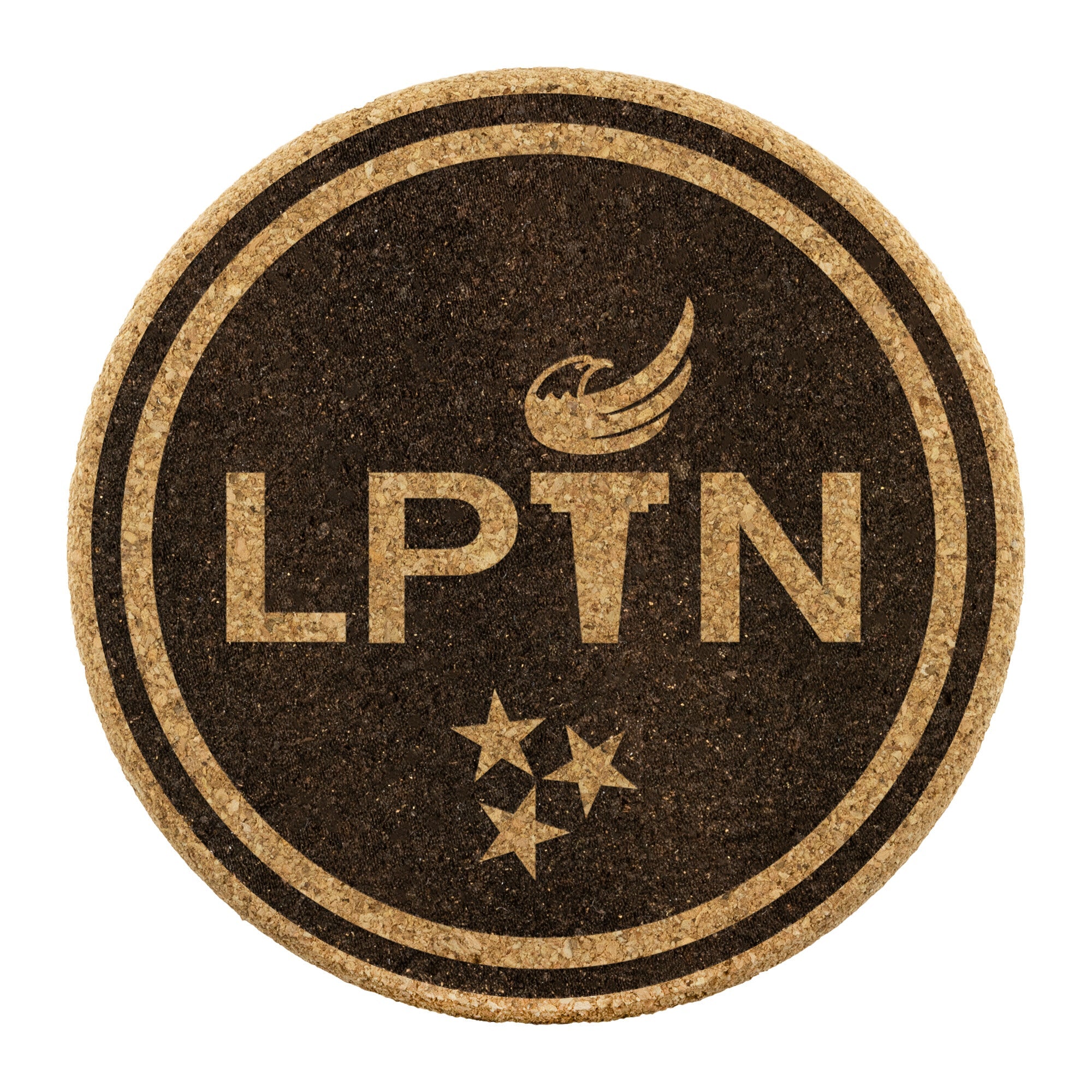 LPTN Round Cork Coasters