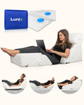 LX13 6-Piece Post-Surgery Recovery System, Orthopedic Bed Wedge Pillow Set, Pebble White