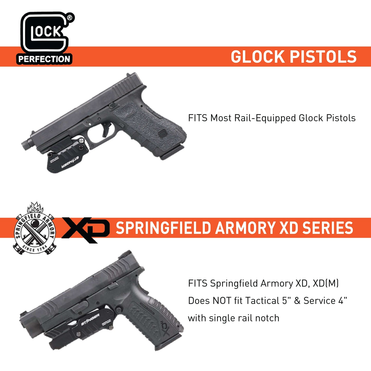 Stinger HL-GL Concealment Laser Sight System: Trigger Guard Protection, Minimalist Carry Holster (Rechargeable RED Laser - HDPE Body)