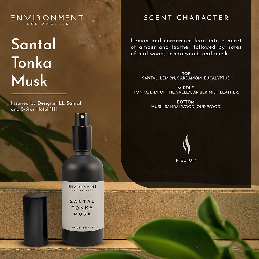 Santal | Tonka | Musk Room Spray (Inspired by Le Labo Santal® and 1 Hotel®)