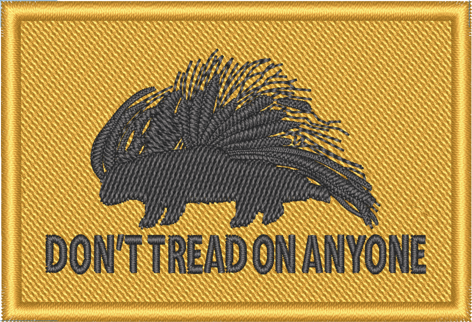 Don't Tread on Anyone Porcupine Morale Patch