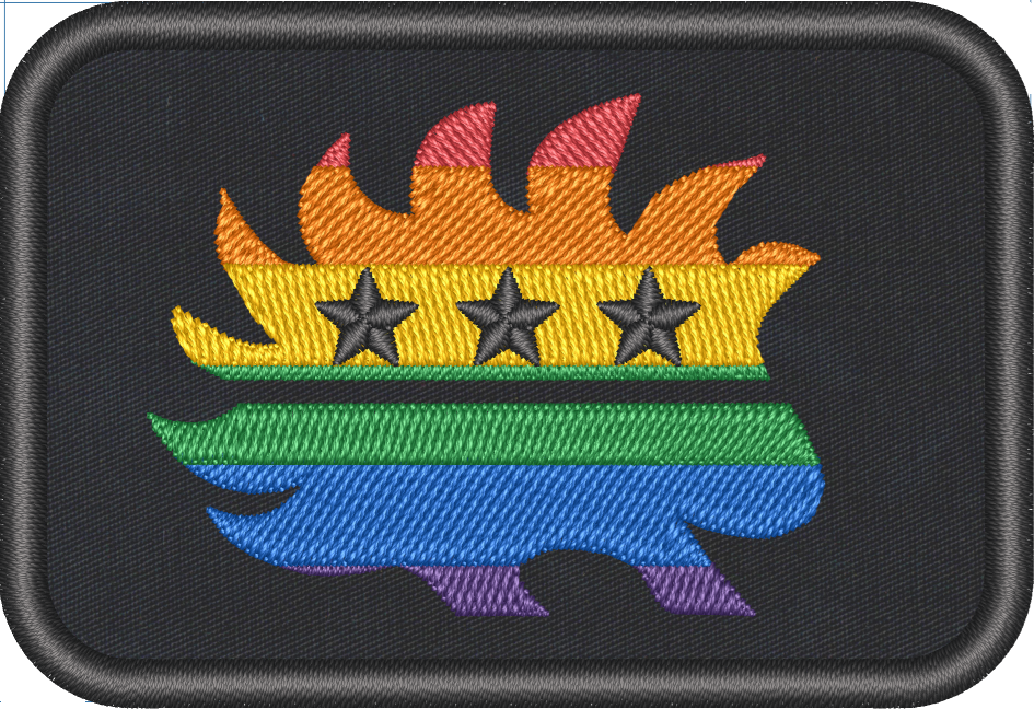 Libertarian24.US LGBTQ Porcupine Morale Patch