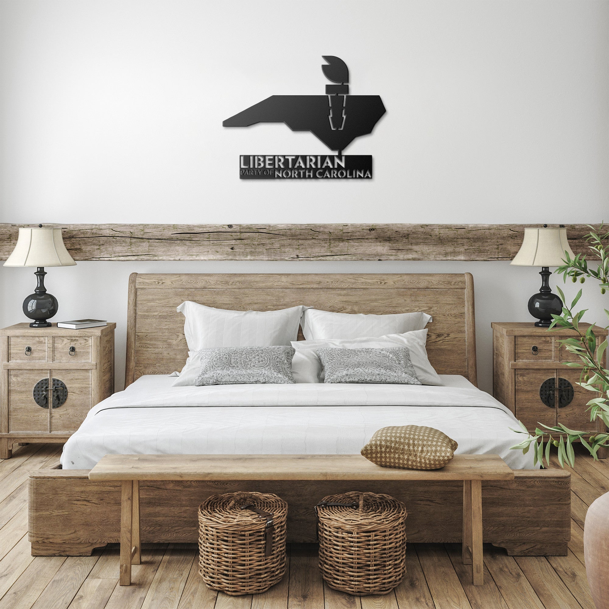 LPNC Die-Cut Metal Sign