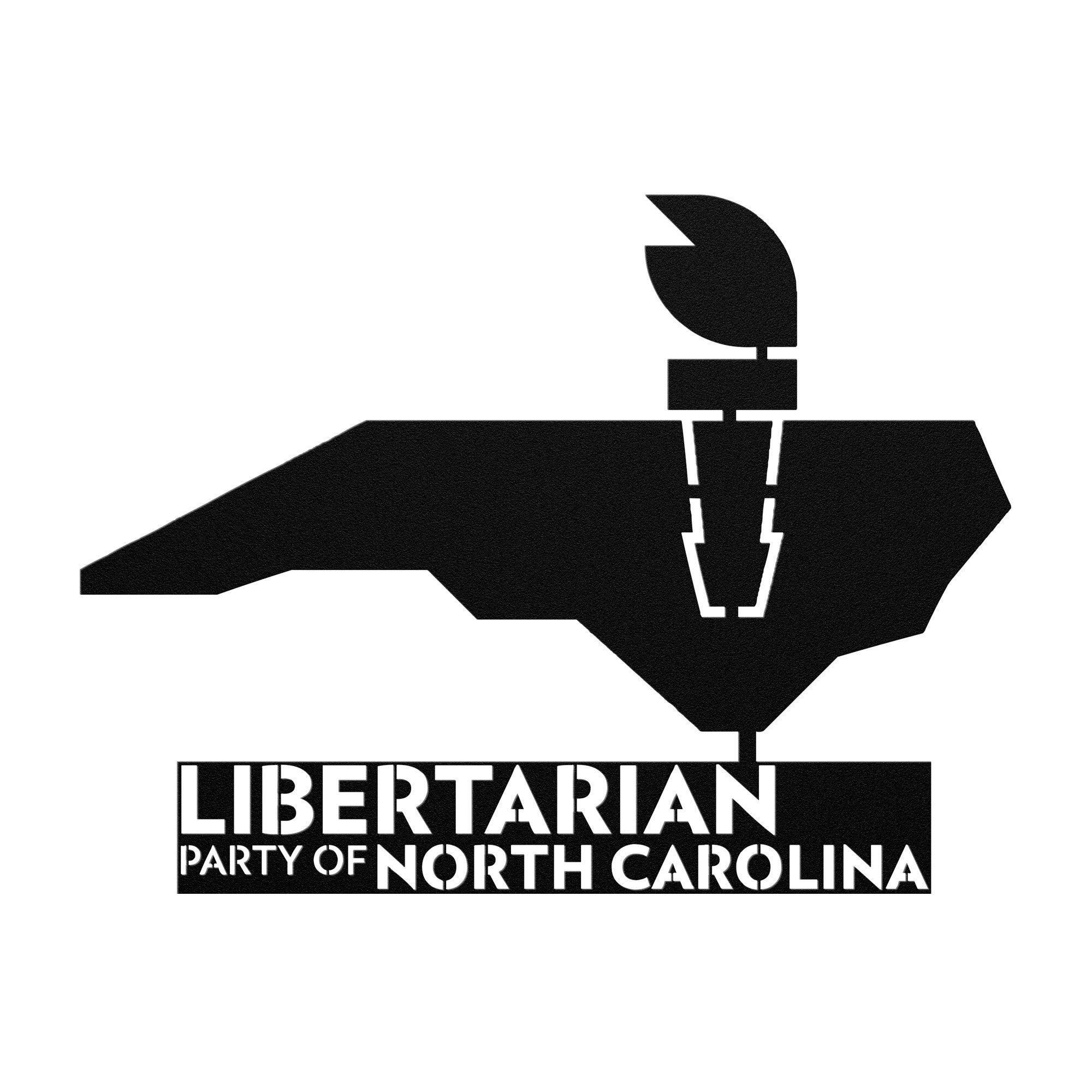 LPNC Die-Cut Metal Sign