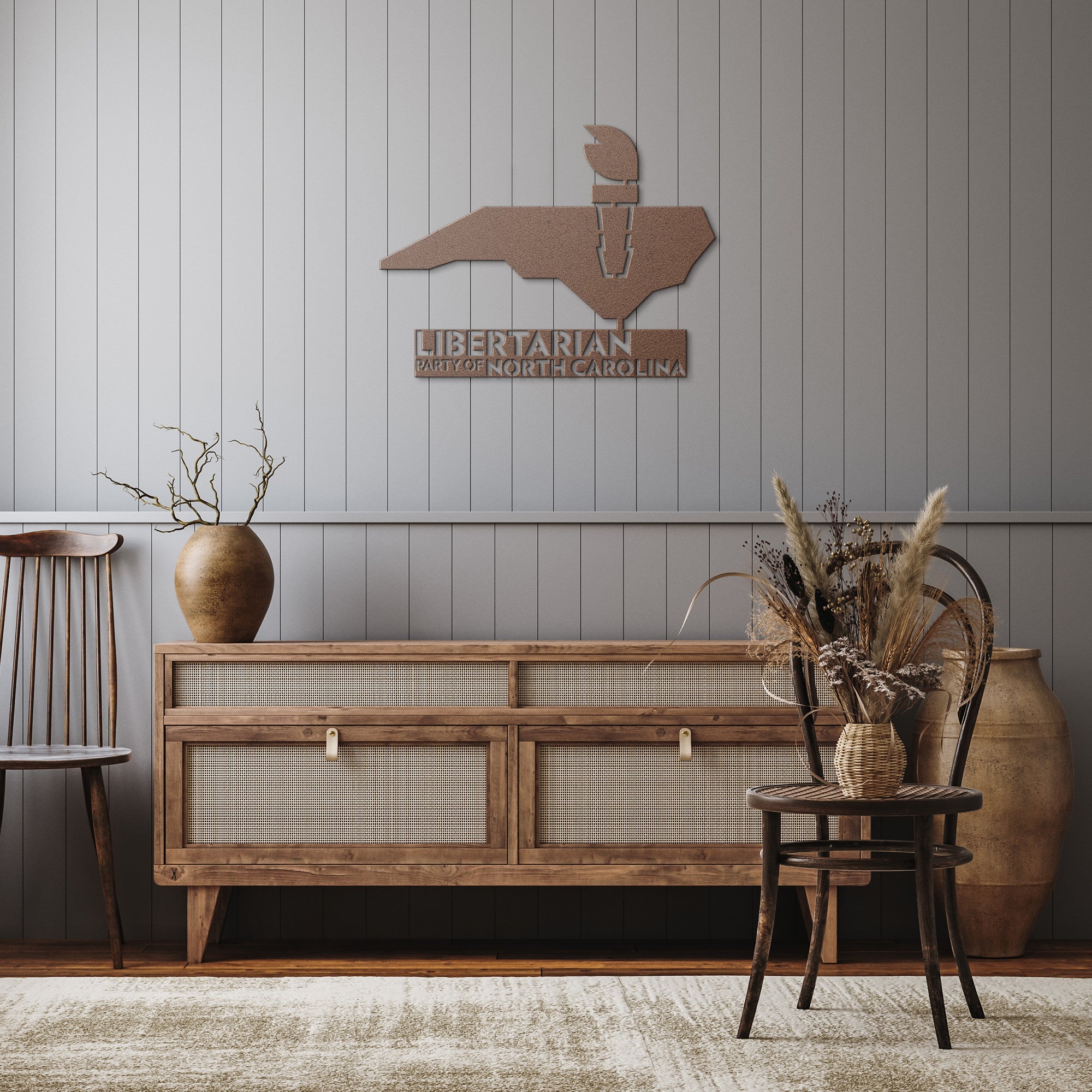 LPNC Die-Cut Metal Sign