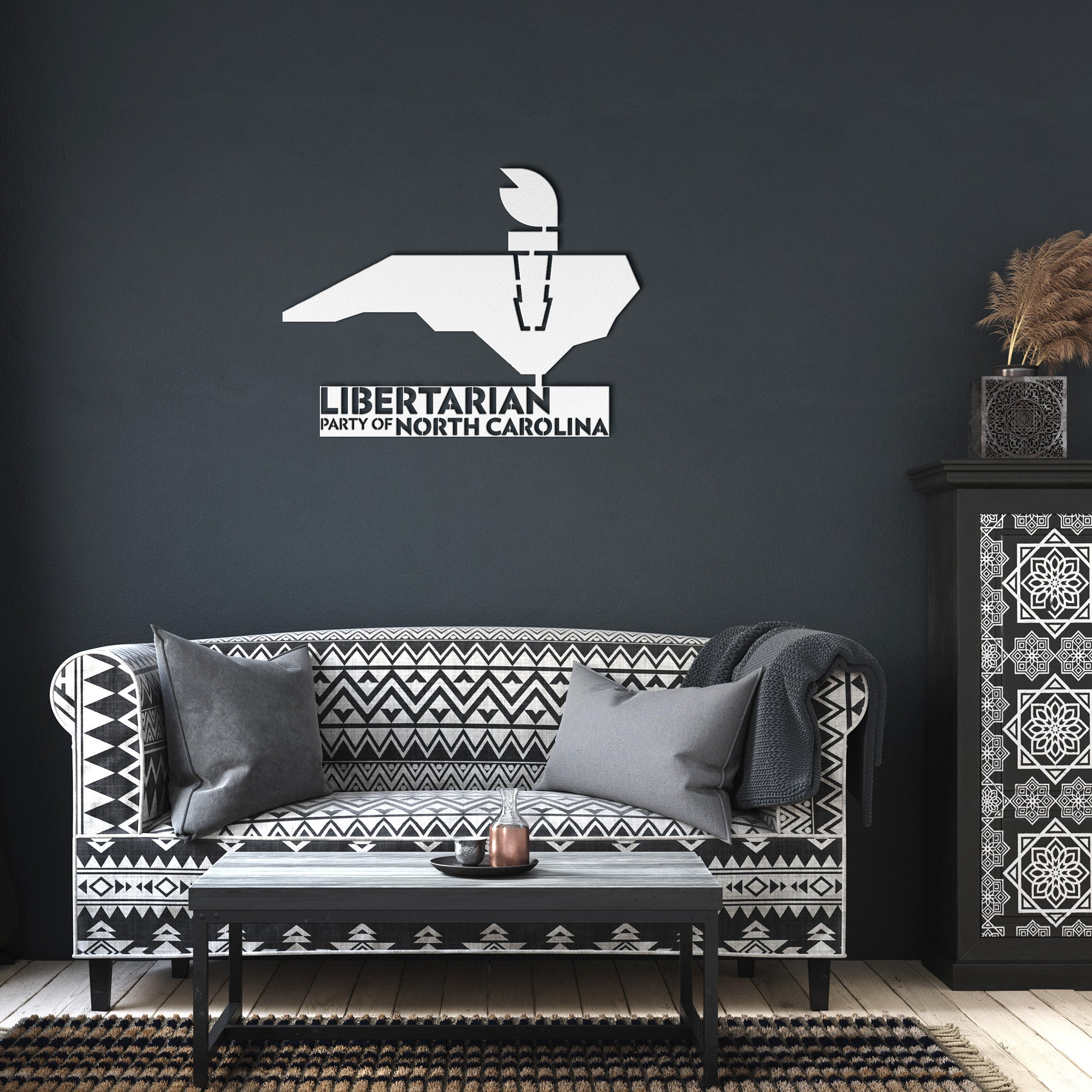 LPNC Die-Cut Metal Sign