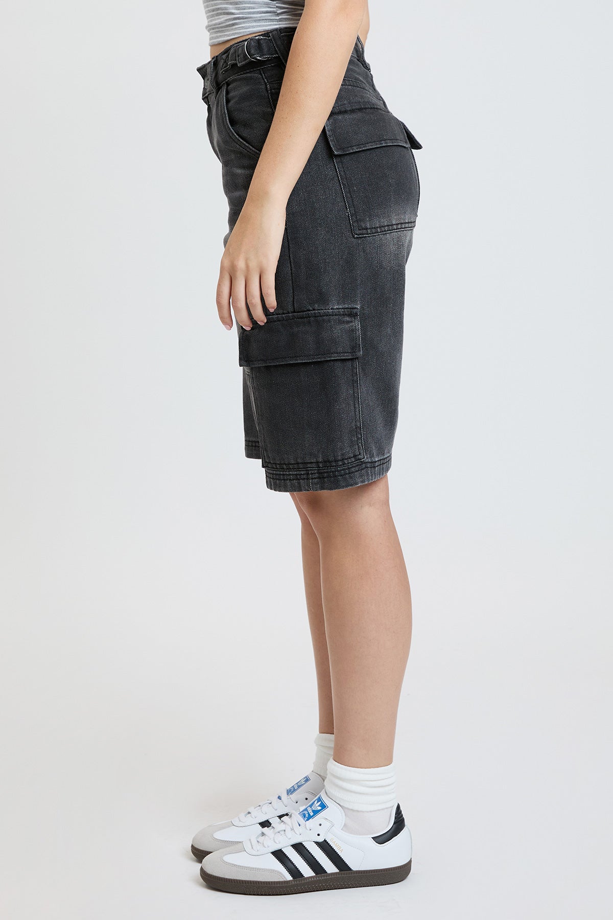 Women's High Rise Cargo Jort