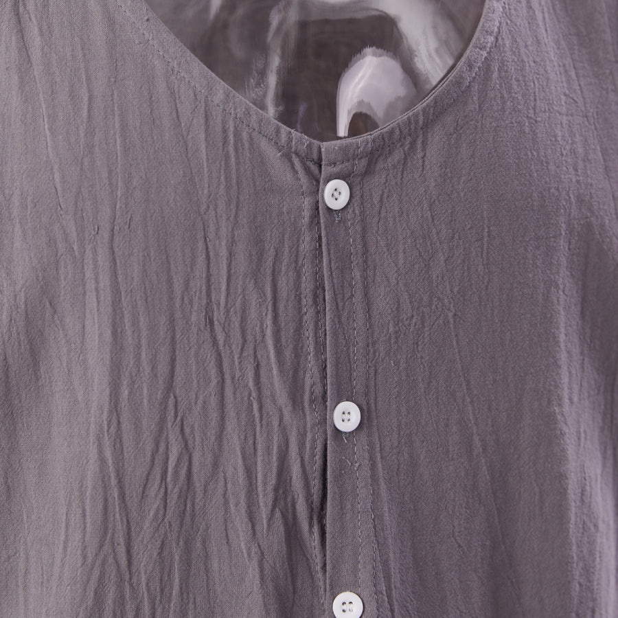 Casual men's non-stretch vest & shorts set (no white t-shirt)