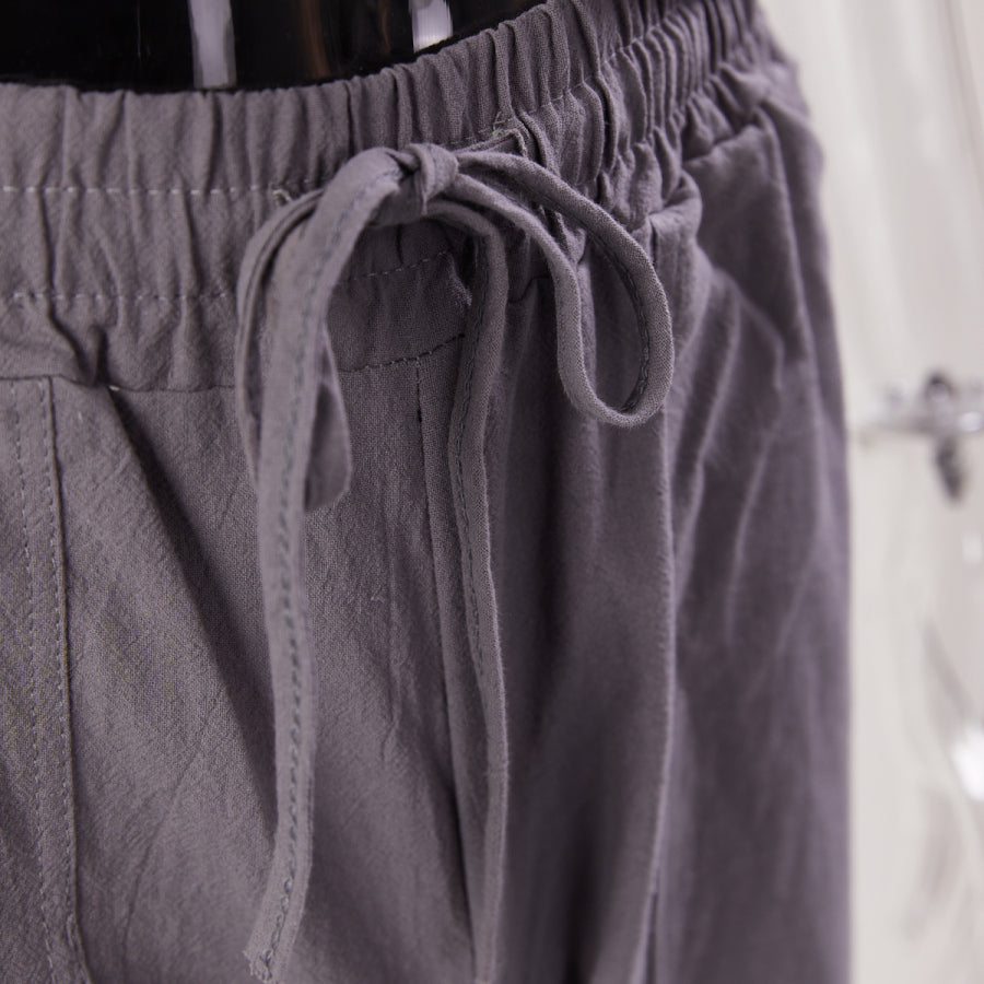 Casual men's non-stretch vest & shorts set (no white t-shirt)