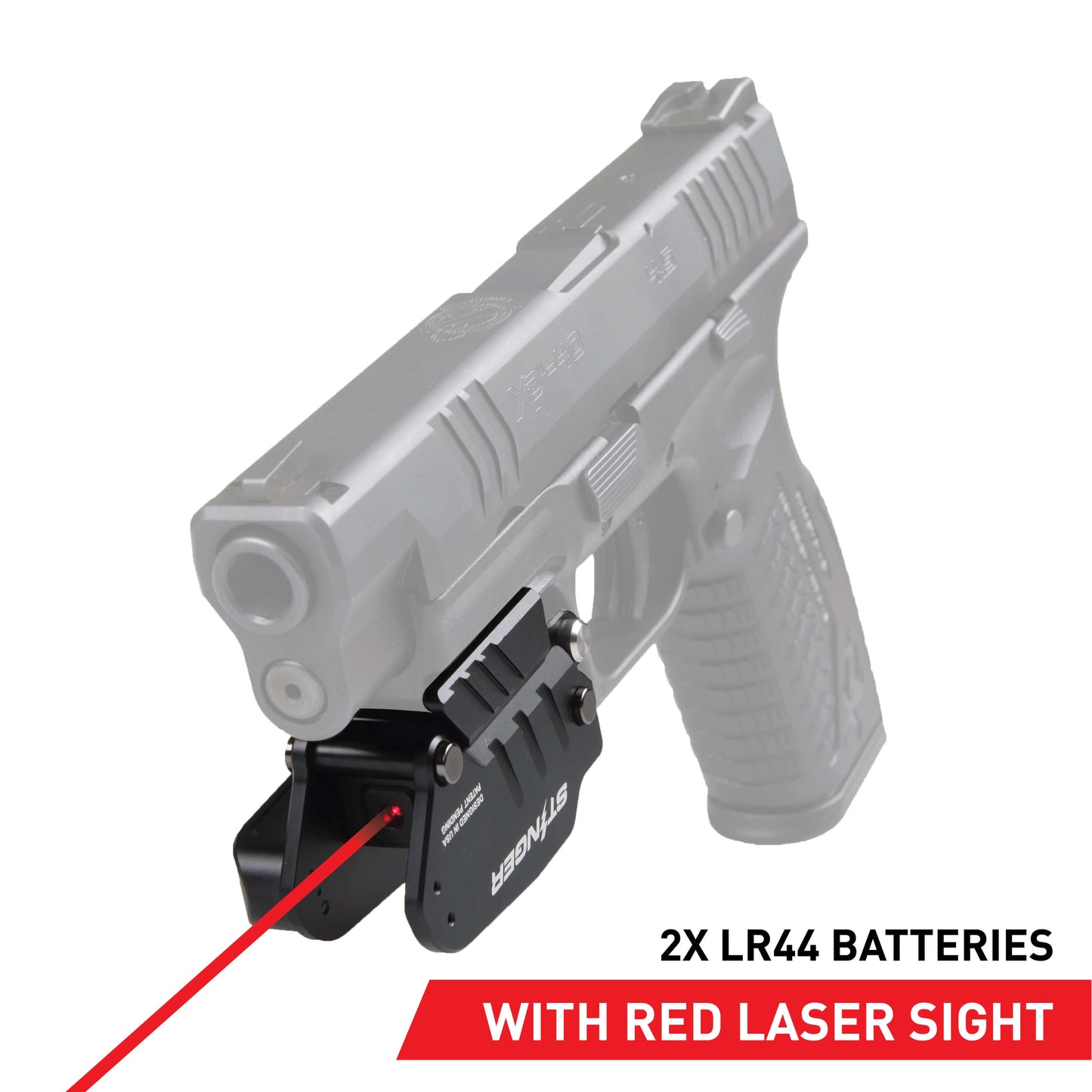Stinger HL-1L Concealment Laser Sight System: Trigger Guard Protection, Minimalist Carry Holster (HDPE Body)