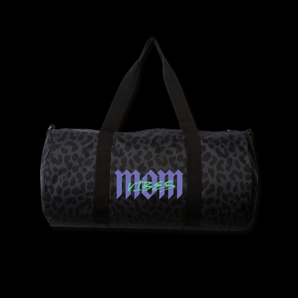 MomVibes All-Purpose Duffel (Black Cheetah)