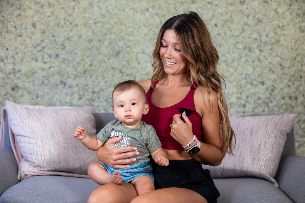 Ultra Comfort Active Nursing Bra in Cabernet — thoughtful Mother’s Day gift for new moms by MWBW