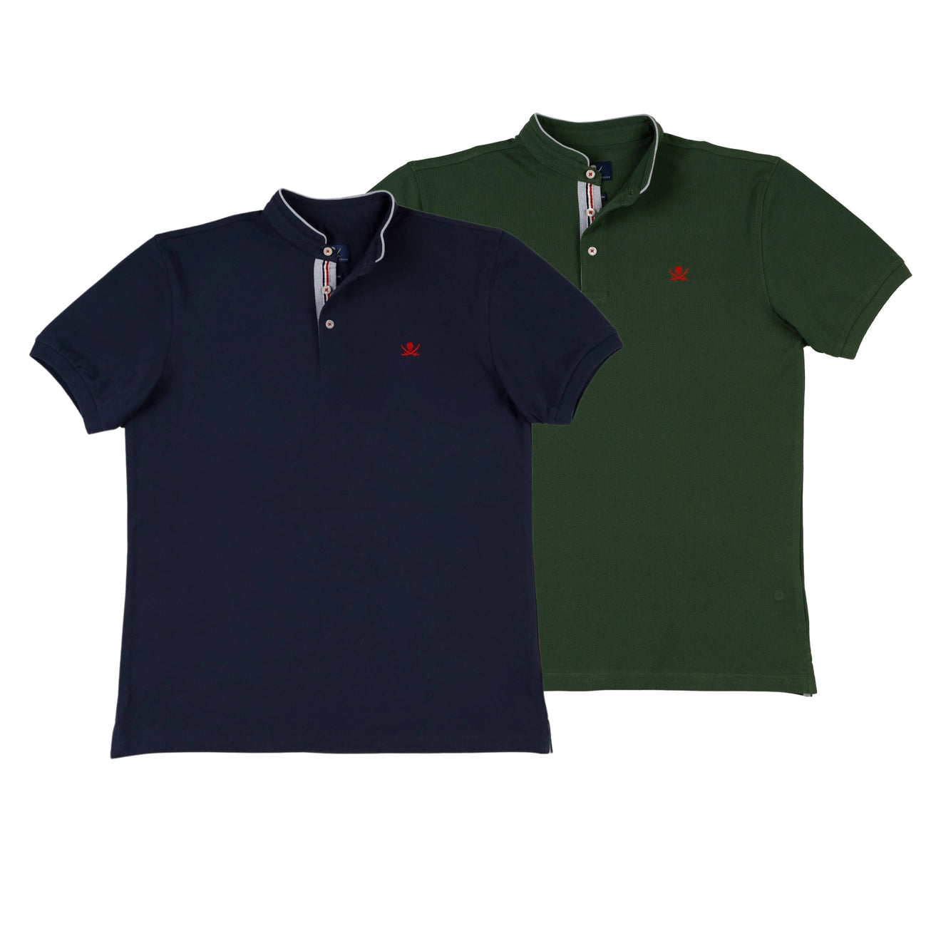 Pack 2 Mao Polo Shirts