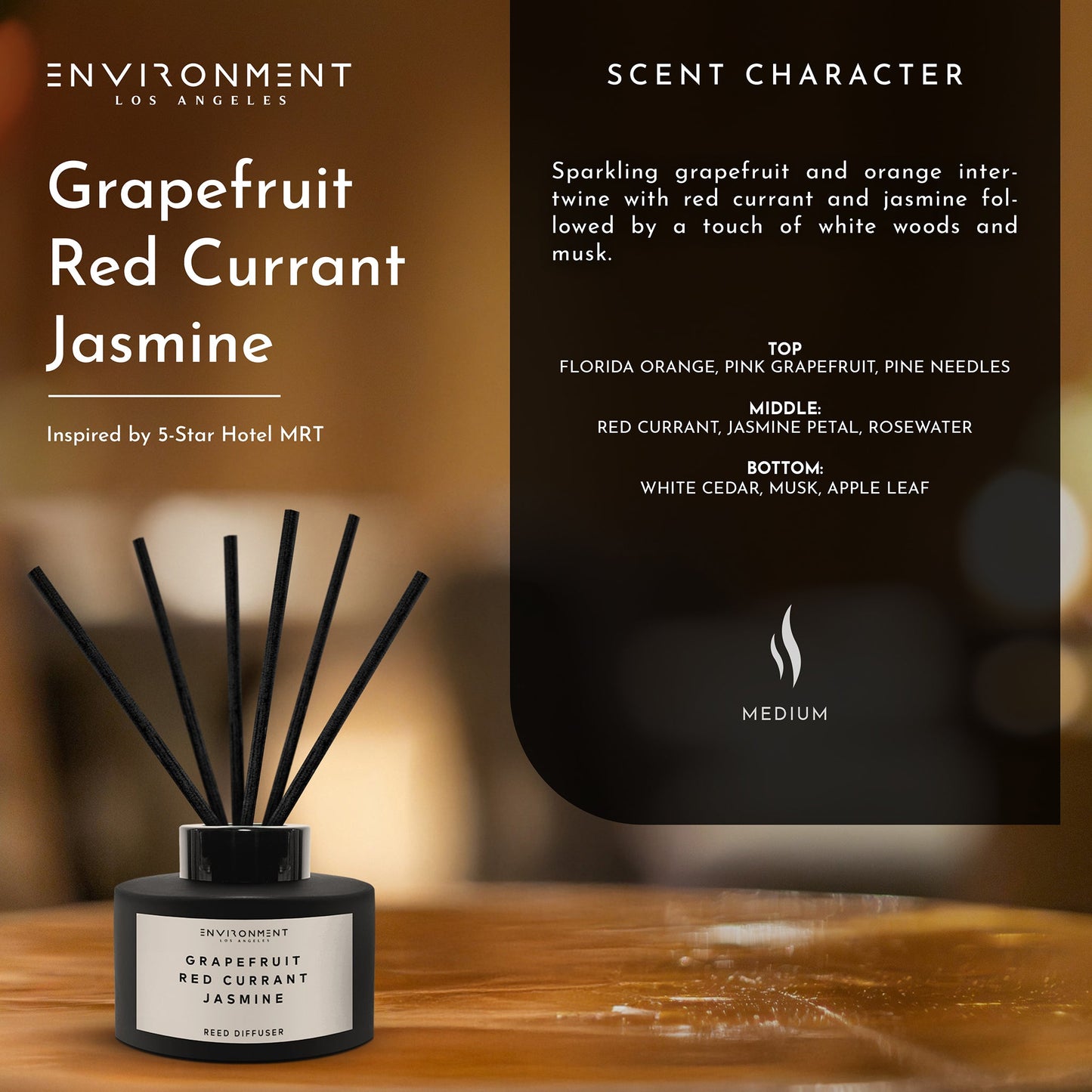 Grapefruit | Red Currant | Jasmine Diffuser (Inspired by Marriott Hotel®)