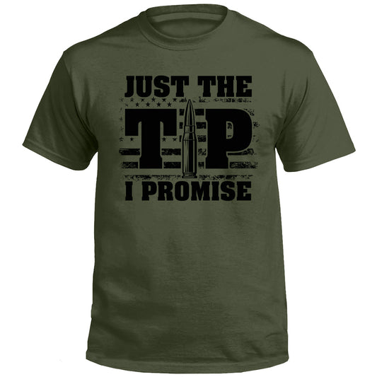Just The Tip I Promise Flag (Front Print)