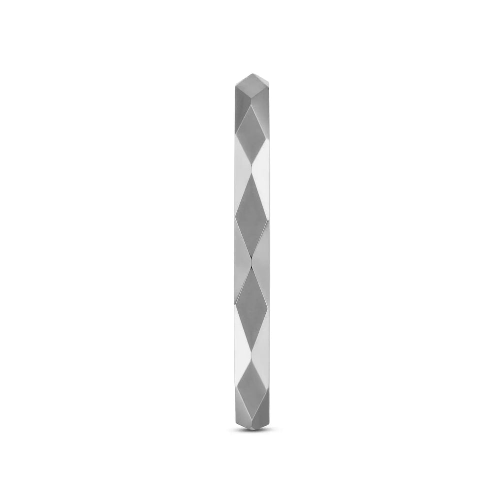 MILLENNIUM Tungsten Wedding Band with 288 Diamond Facets - 2mm - 10mm