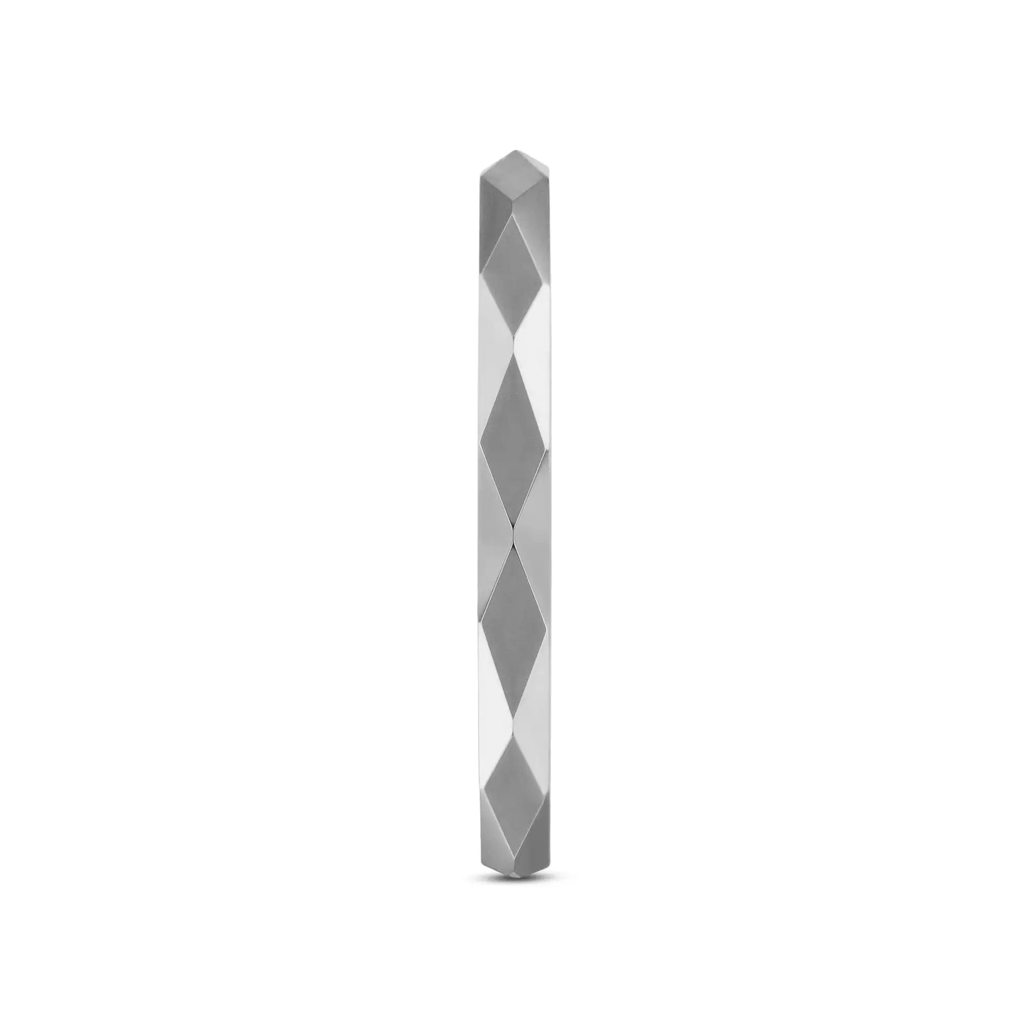 MILLENNIUM Tungsten Wedding Band with 288 Diamond Facets - 2mm - 10mm