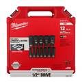 Milwaukee 49-66-7011 12PCSHOCKWAVE Impact Duty™ 1/2" Drive SAE Deep 6 Point Socket Set
