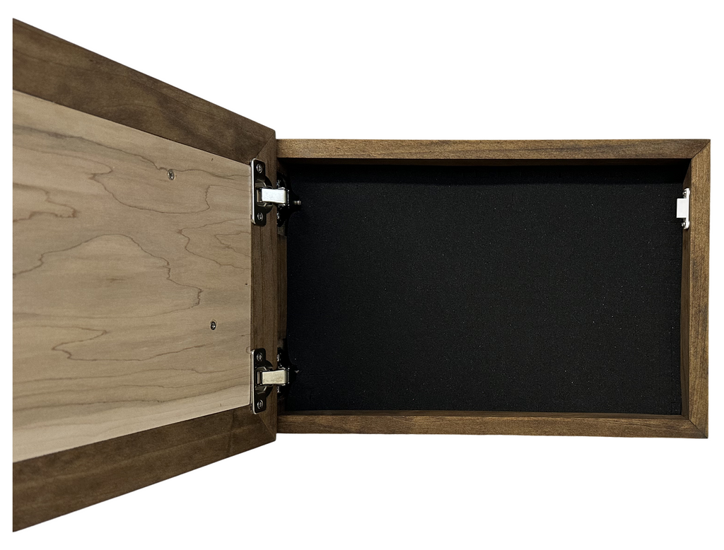 Moose in the Woods Gun Concealment Furniture - Handcrafted Hidden Gun Storage Wall Decor - Hidden Gun Shelf with Magnetic Lock for Quick Access
