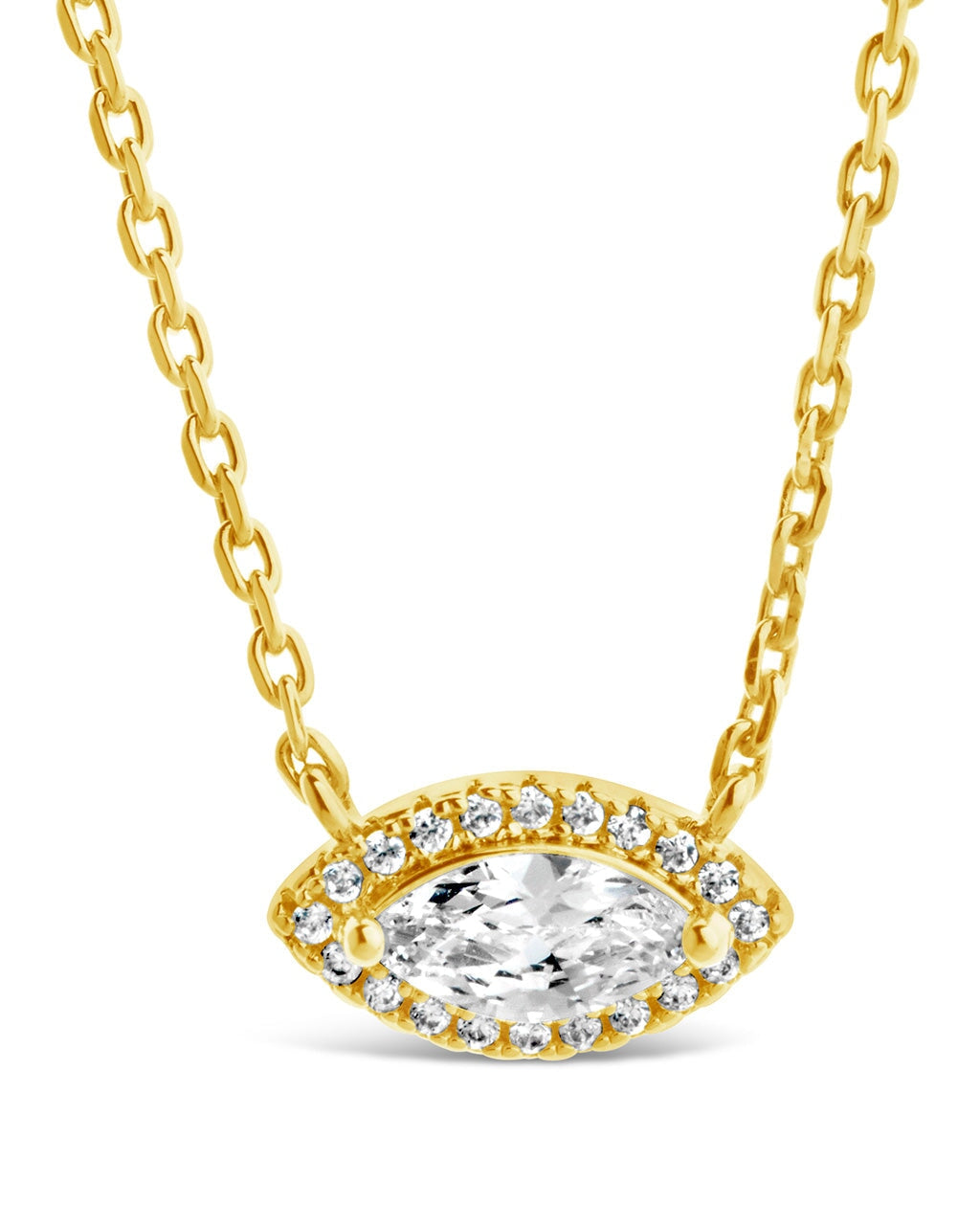 Jamie CZ Evil Eye Pendant Necklace