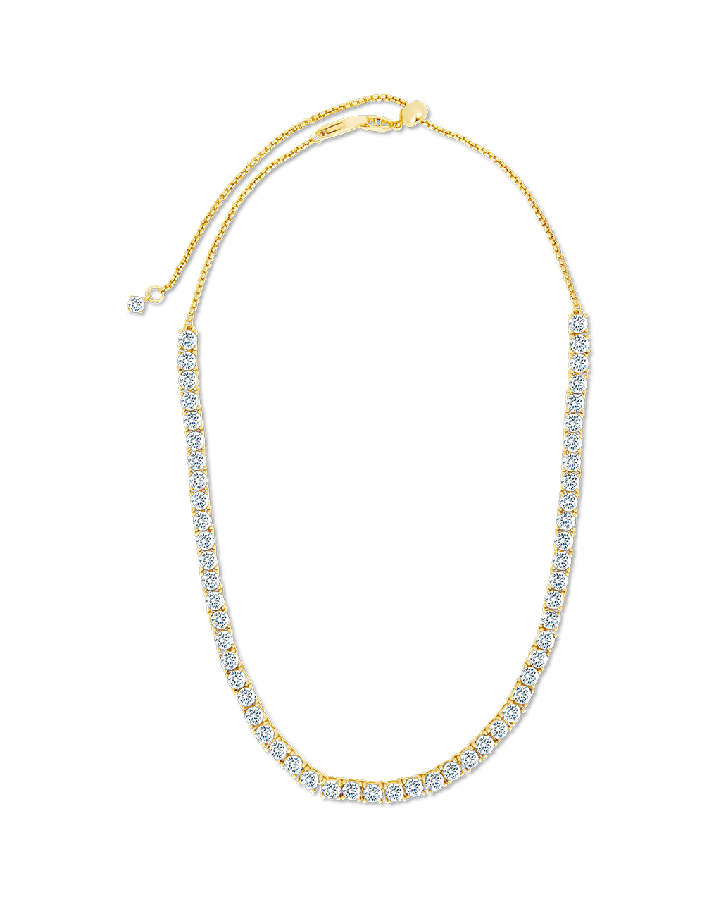 Jadon Adjustable CZ Tennis Necklace