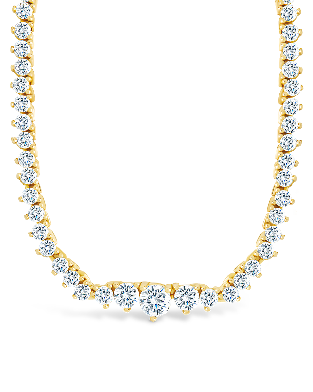Tatum Adjustable CZ Tennis Necklace
