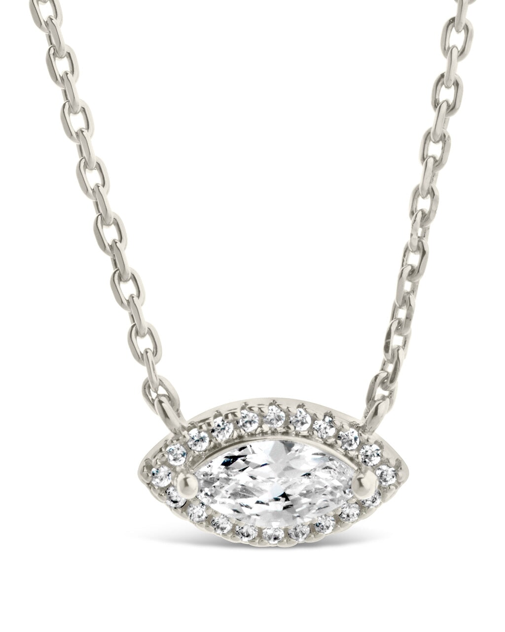 Jamie CZ Evil Eye Pendant Necklace