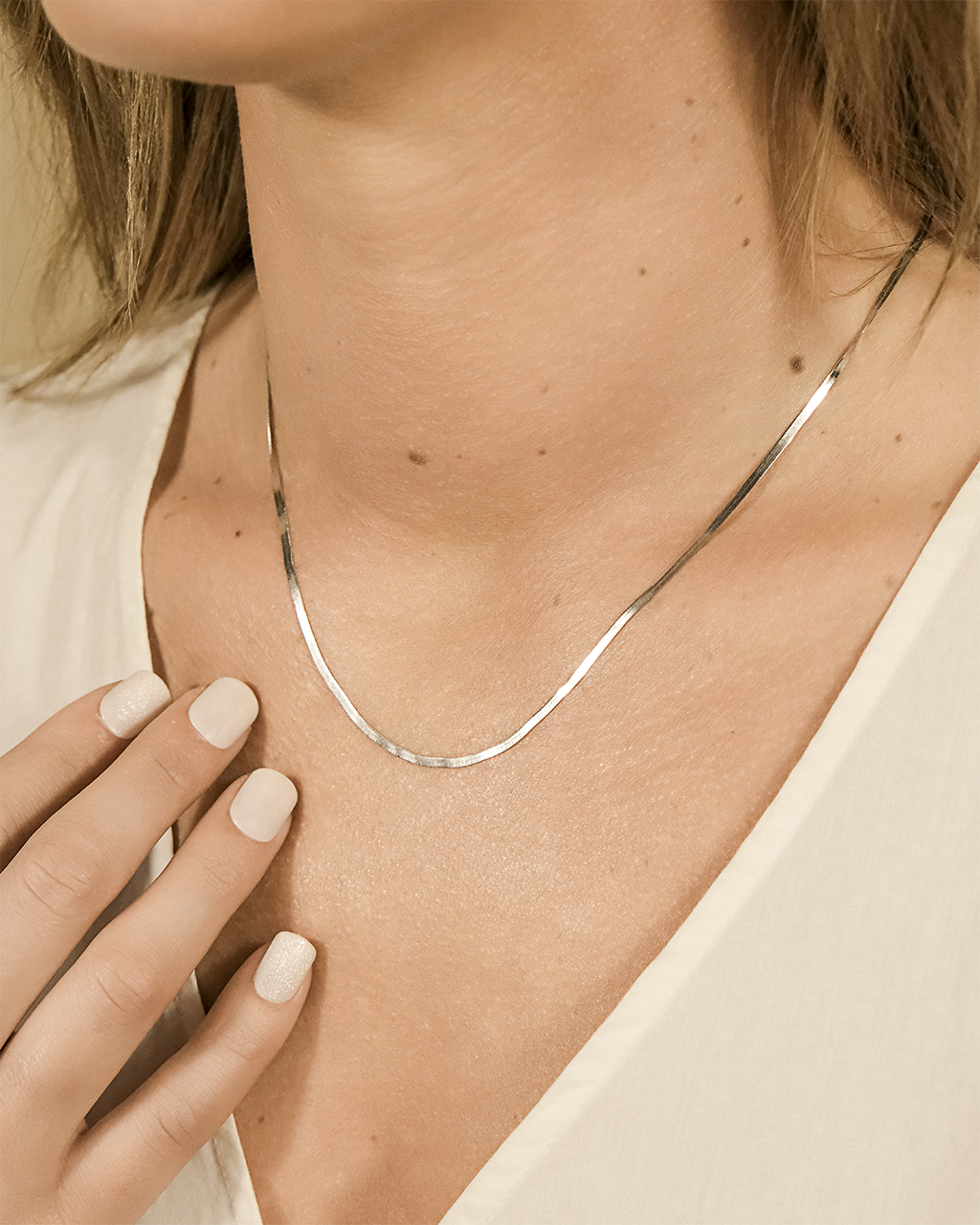 Sterling Silver Herringbone Chain