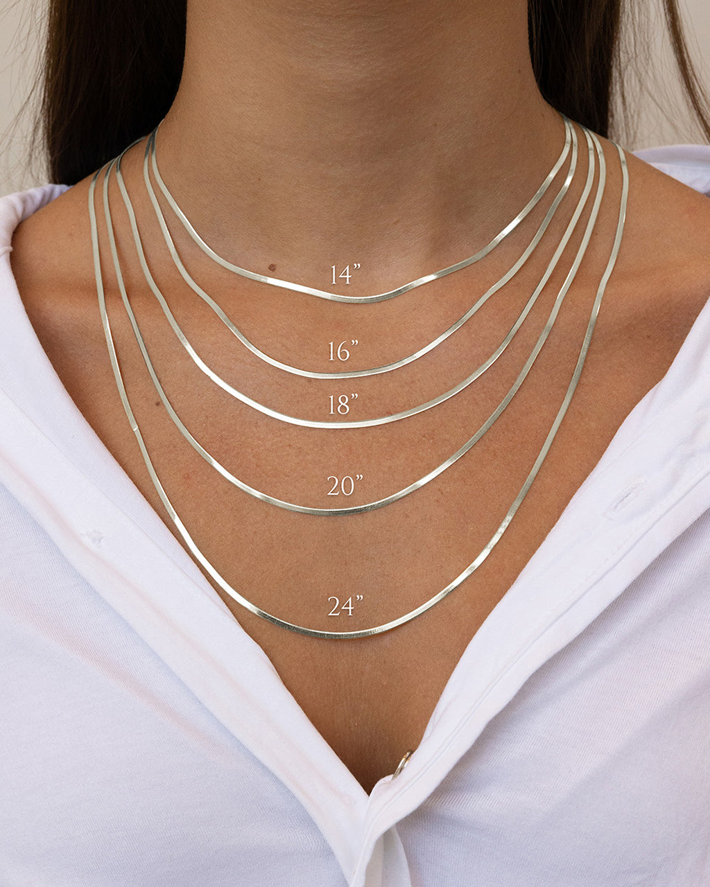 Sterling Silver Herringbone Chain