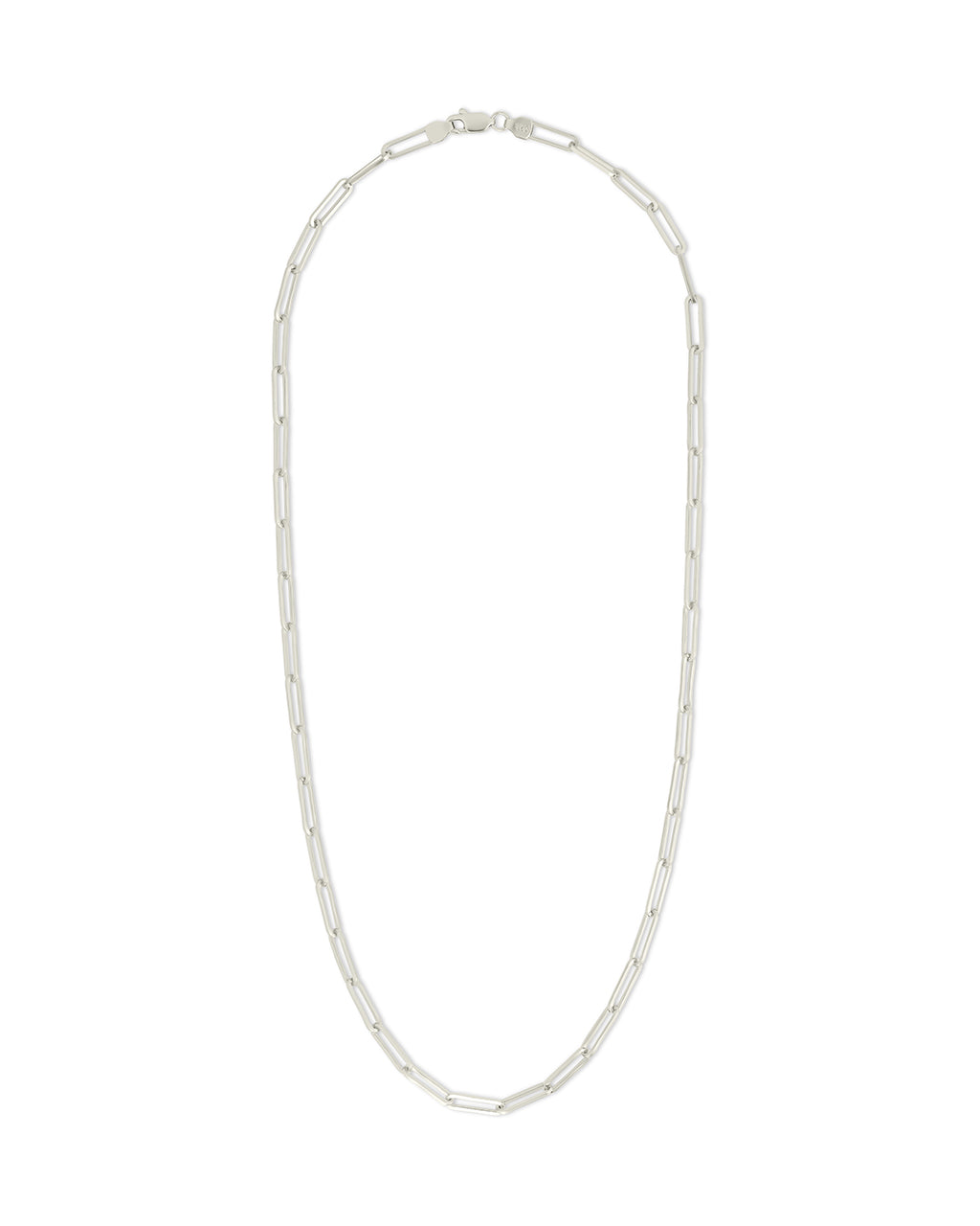 Sterling Silver Paperclip Chain Necklace