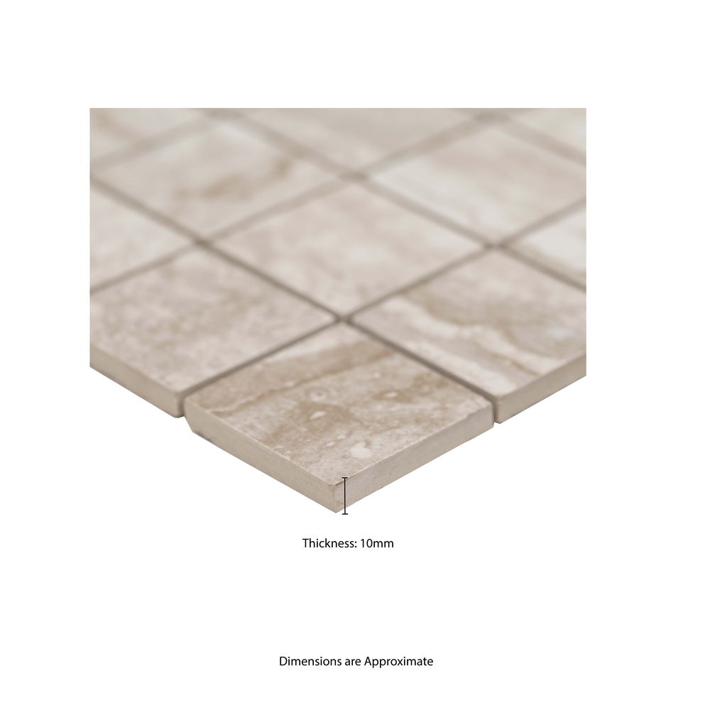 Bernini Camo 12"x12" Matte Porcelain Mesh-Mounted Mosaic Tile - MSI Collection