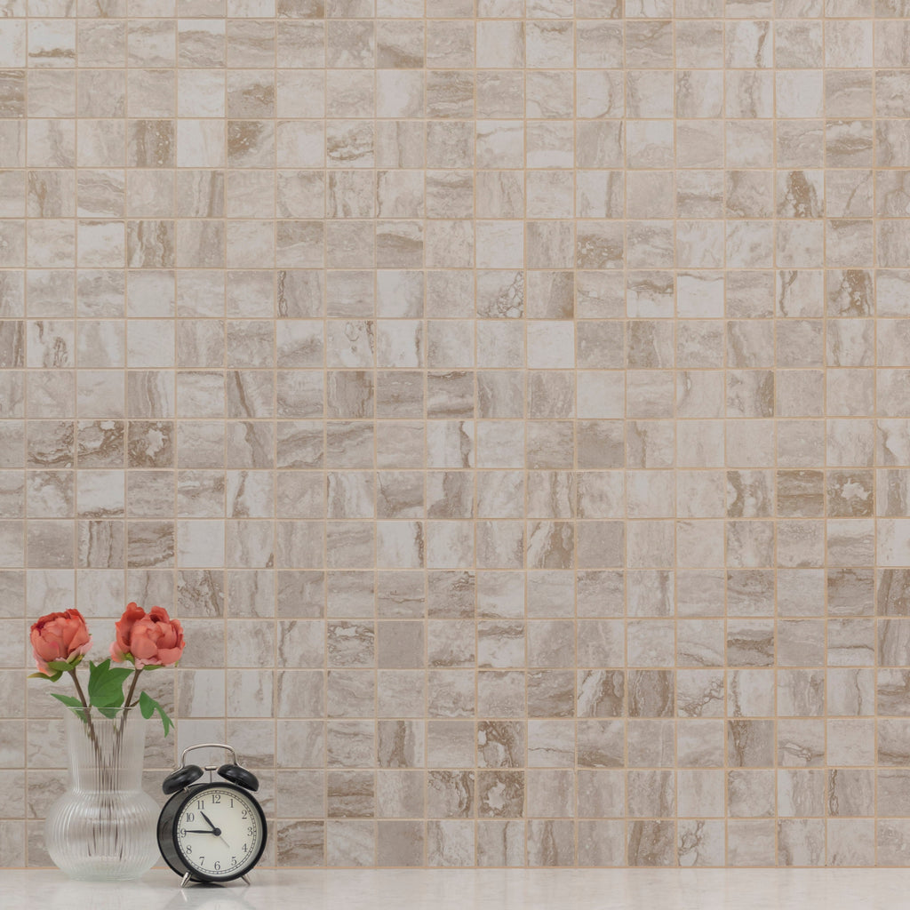 Bernini Camo 12"x12" Matte Porcelain Mesh-Mounted Mosaic Tile - MSI Collection