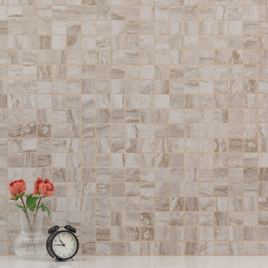 Bernini Camo 12"x12" Matte Porcelain Mesh-Mounted Mosaic Tile - MSI Collection