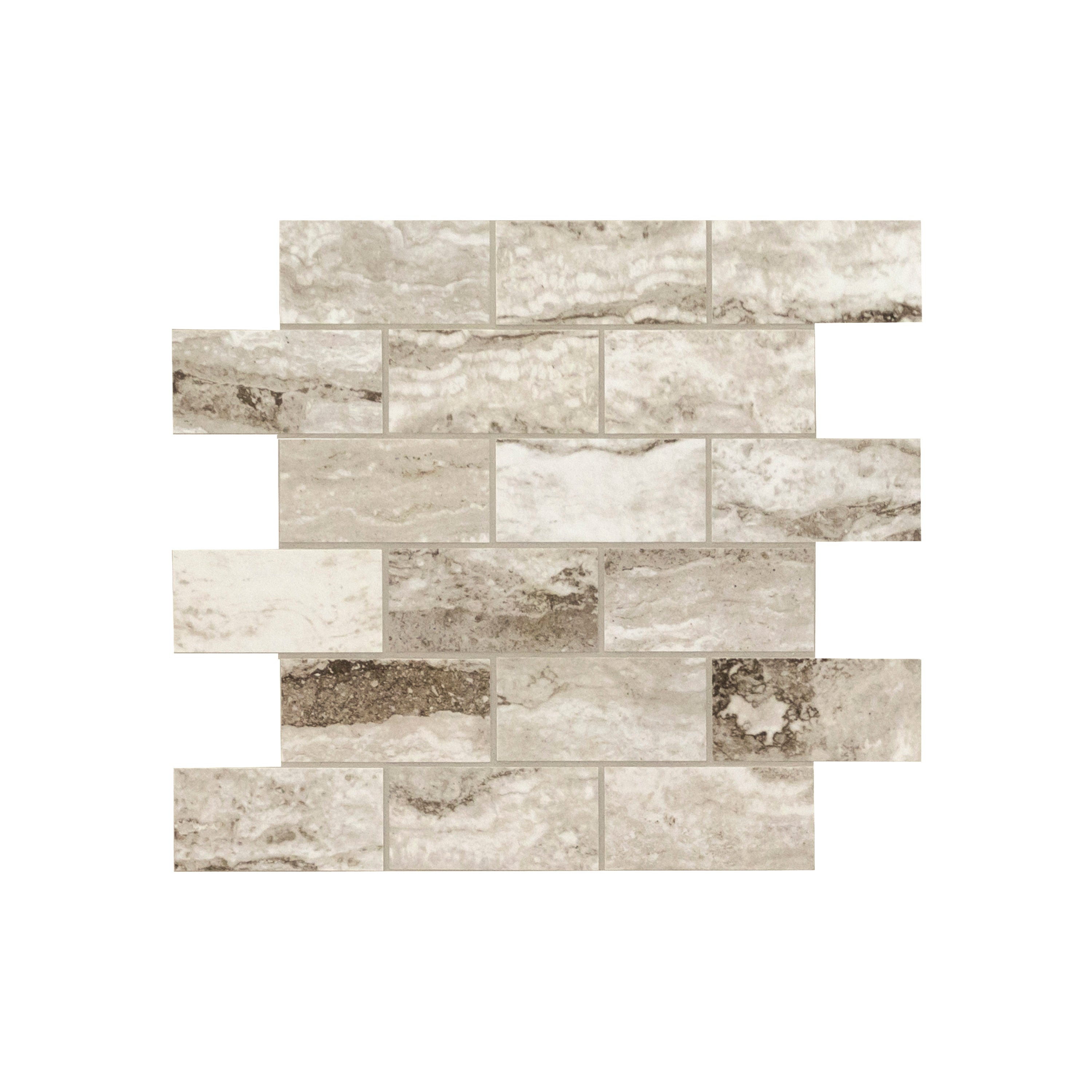 Berniini Camo 12"x12" Polished Porcelain Mesh-Mounted Mosaic Tile - MSI Collection