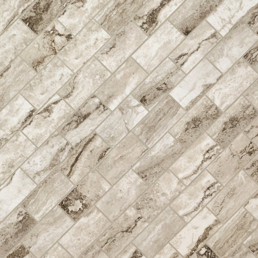 Berniini Camo 12"x12" Polished Porcelain Mesh-Mounted Mosaic Tile - MSI Collection