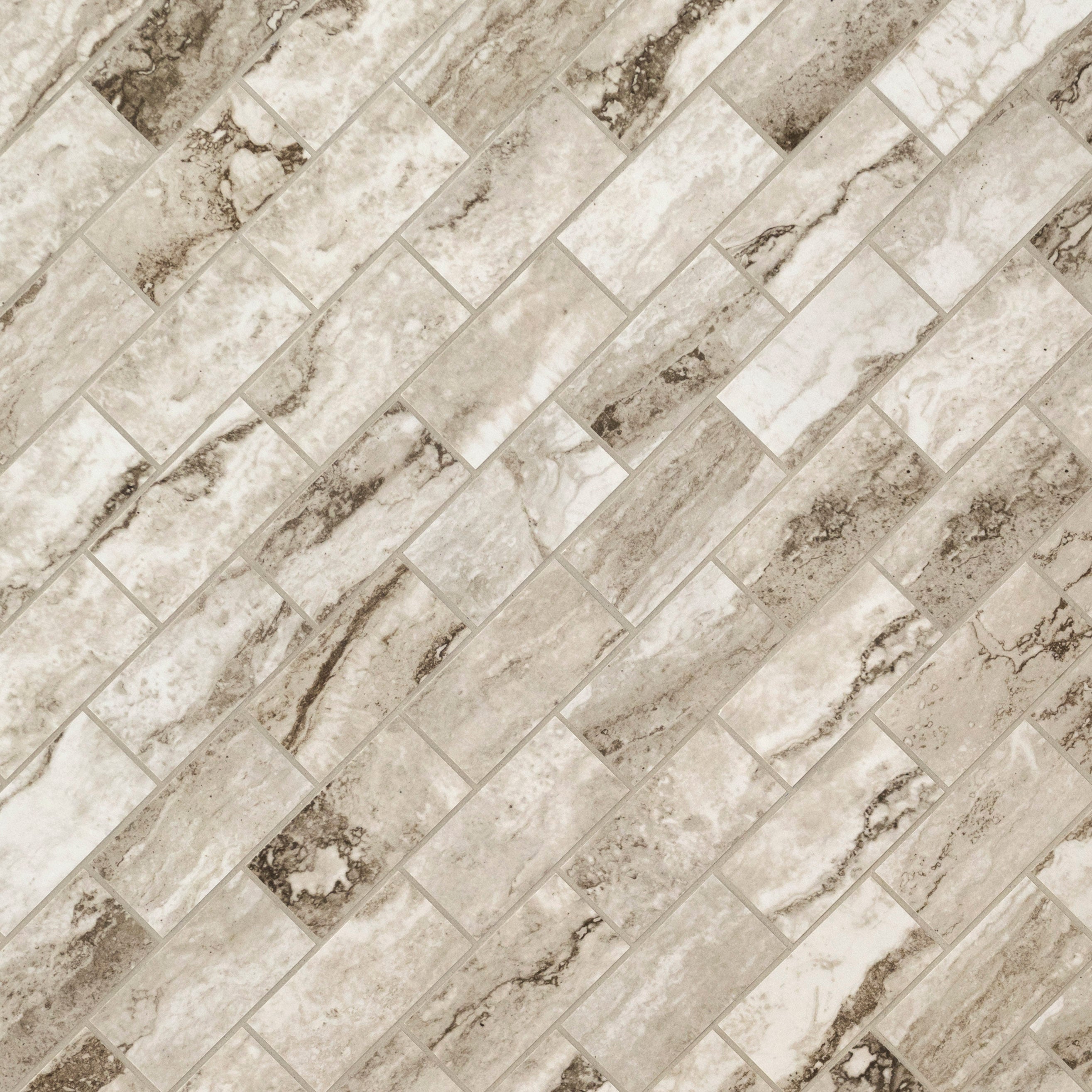 Berniini Camo 12"x12" Polished Porcelain Mesh-Mounted Mosaic Tile - MSI Collection
