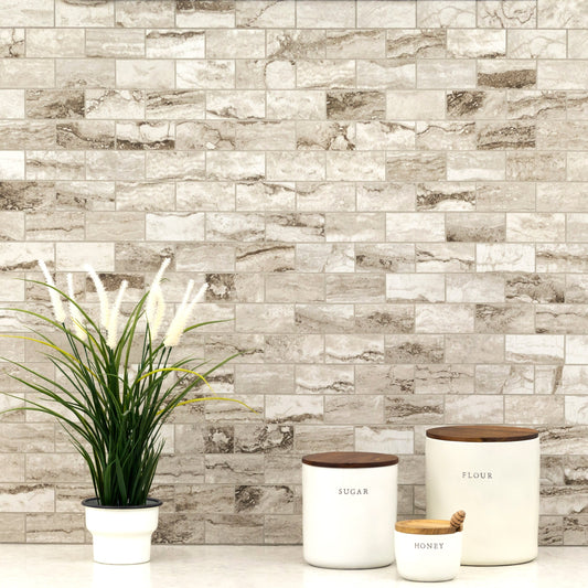 Berniini Camo 12"x12" Polished Porcelain Mesh-Mounted Mosaic Tile - MSI Collection