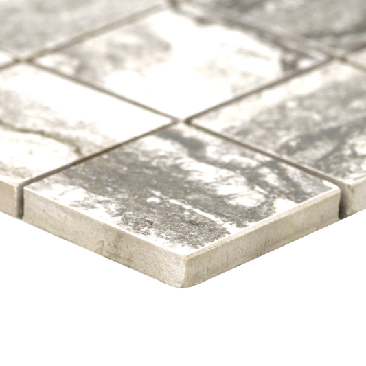 Bernini Carbone 12"x12" Matte Porcelain Mesh-Mounted Mosaic Tile - MSI Collection